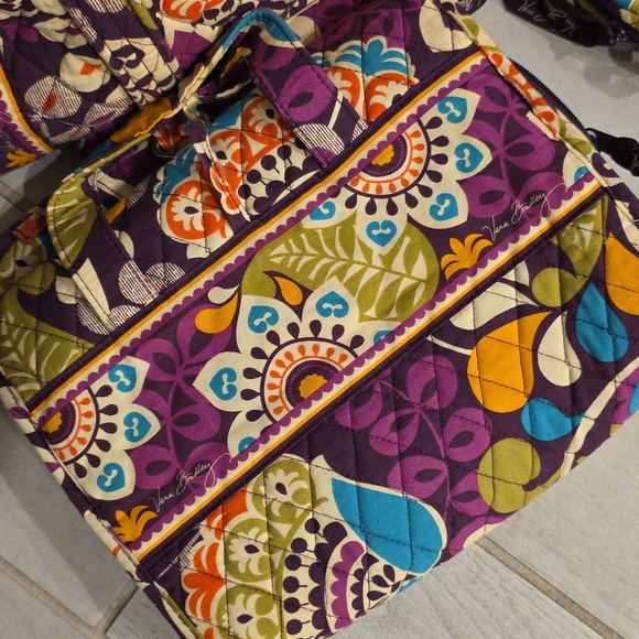 Vera Bradley bags in the retired Plum Crazy pattern, 2013 - Picture 2 of 3